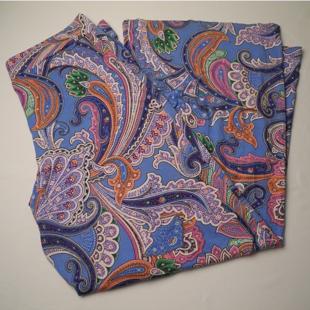 Lauren Ralph Lauren Multicolor Paisley Wide Leg Pants